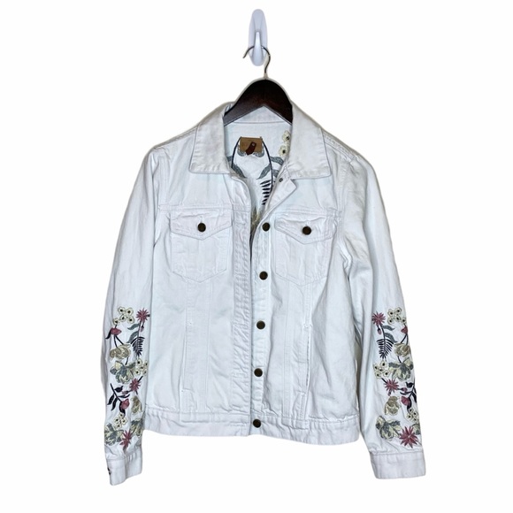 DRIFTWOOD Jackets & Blazers - Driftwood Geena Floral Embroidered Denim Jacket